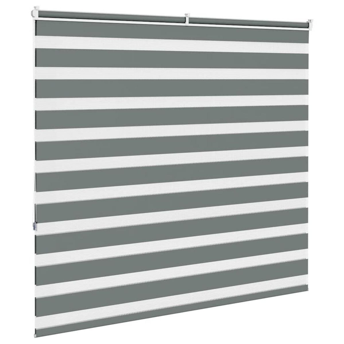 VIDAXL Store zebre gris fonce largeur du tissu 155,9 cm polyester