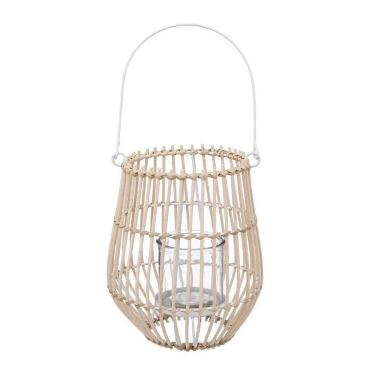 ATMOSPHERA Lanterne Déco en Rotin  Malino  21cm Beige