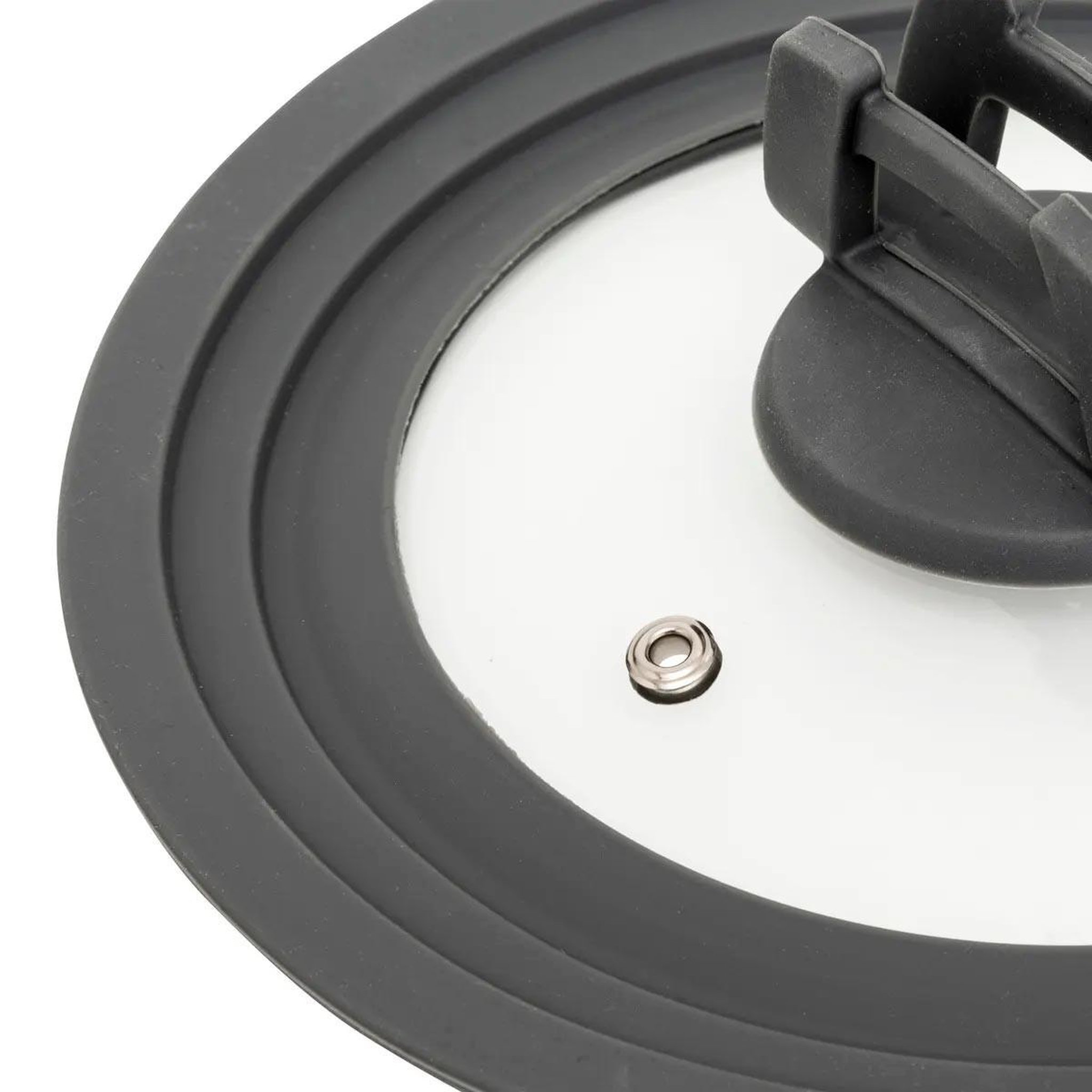 Voir la diapositive 2 : FIVE Couvercle universel cuisson  silitop  21cm gris