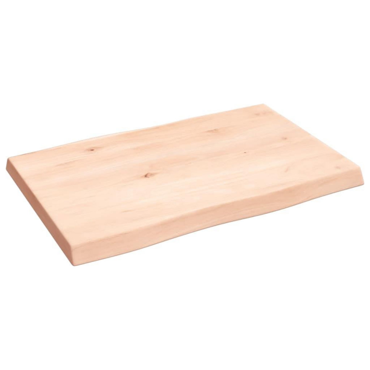 VIDAXL Dessus de table bois massif non traite bordure assortie