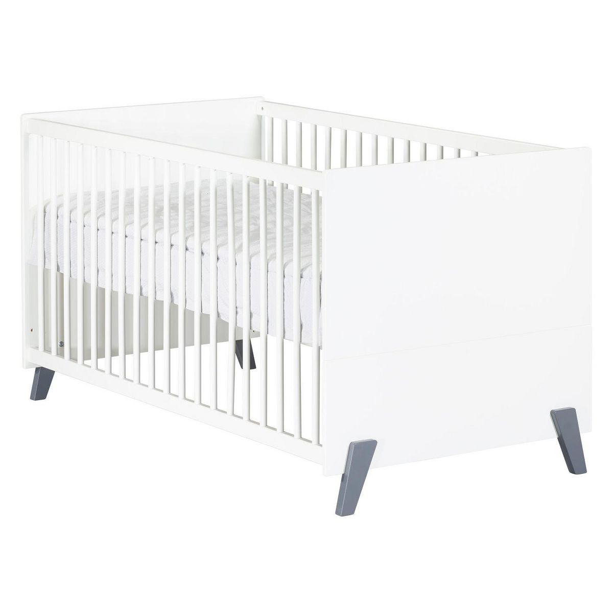 BABY PRICE  Lit bébé évolutif Little Big Bed 140x70cm JOY coloris gris  