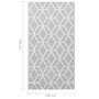 Voir la diapositive 6 : VIDAXL Tapis d'exterieur ARAKIL Gris 190x290 cm PP