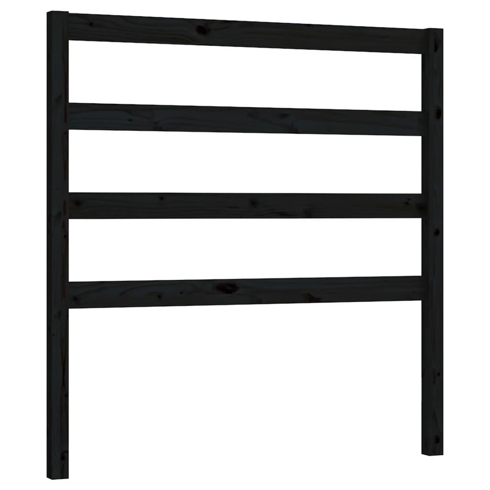 Voir la diapositive 2 : VIDAXL Tete de lit Noir 95x4x100 cm Bois massif de pin