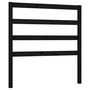 Voir la diapositive 2 : VIDAXL Tete de lit Noir 95x4x100 cm Bois massif de pin