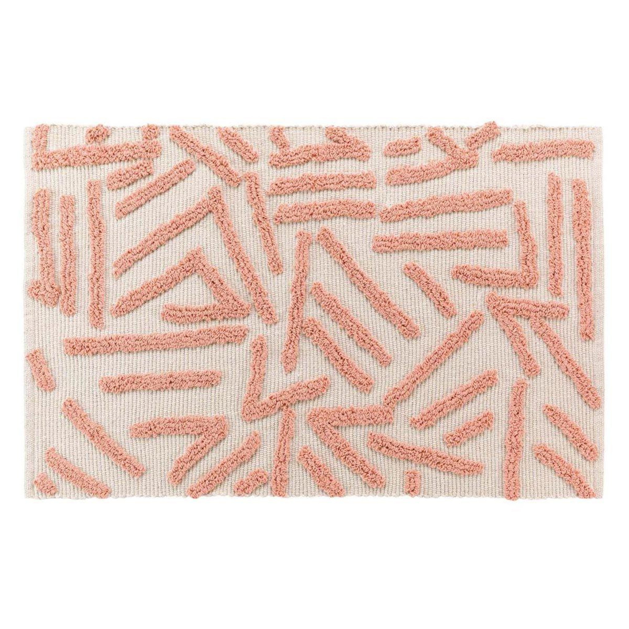 Douceur d'Intérieur Tapis déco tufté  athena  60x90cm rose