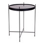 Voir la diapositive 1 : LISA DESIGN Glina - table basse ronde - métal et verre - 48 cm