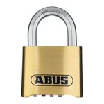 ABUS Cadenas a combinaison - ABUS - 180IB/50 B/DFNLI - Corps laiton forgé - Anse inox - Code numérique a quatre chiffres