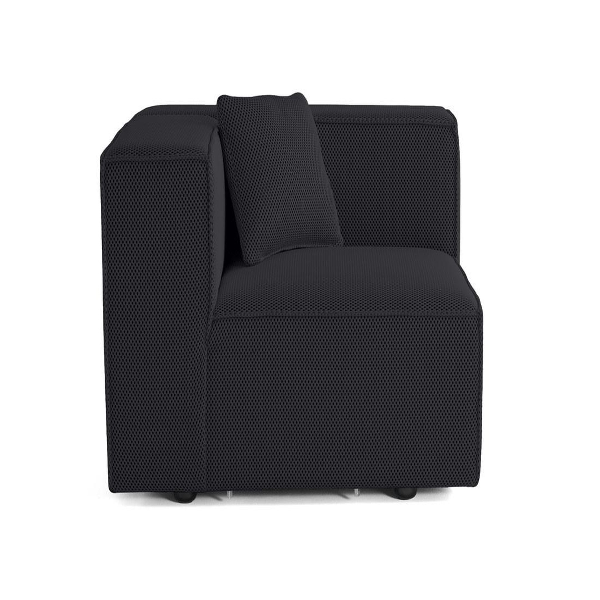 Voir la diapositive 4 : LISA DESIGN Arty - module d'assise droit - en tissu mailles 3d