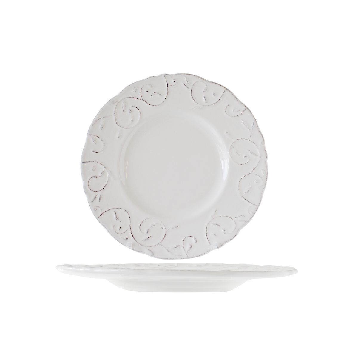 Cosy&Trendy Lot de 6 assiettes à dessert FESTON CREAM 22 cm