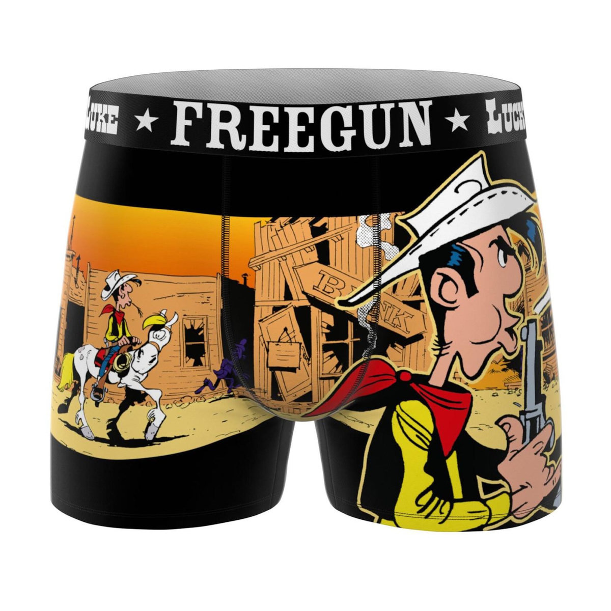 FREEGUN Lot de 3 boxers homme Lucky Luke