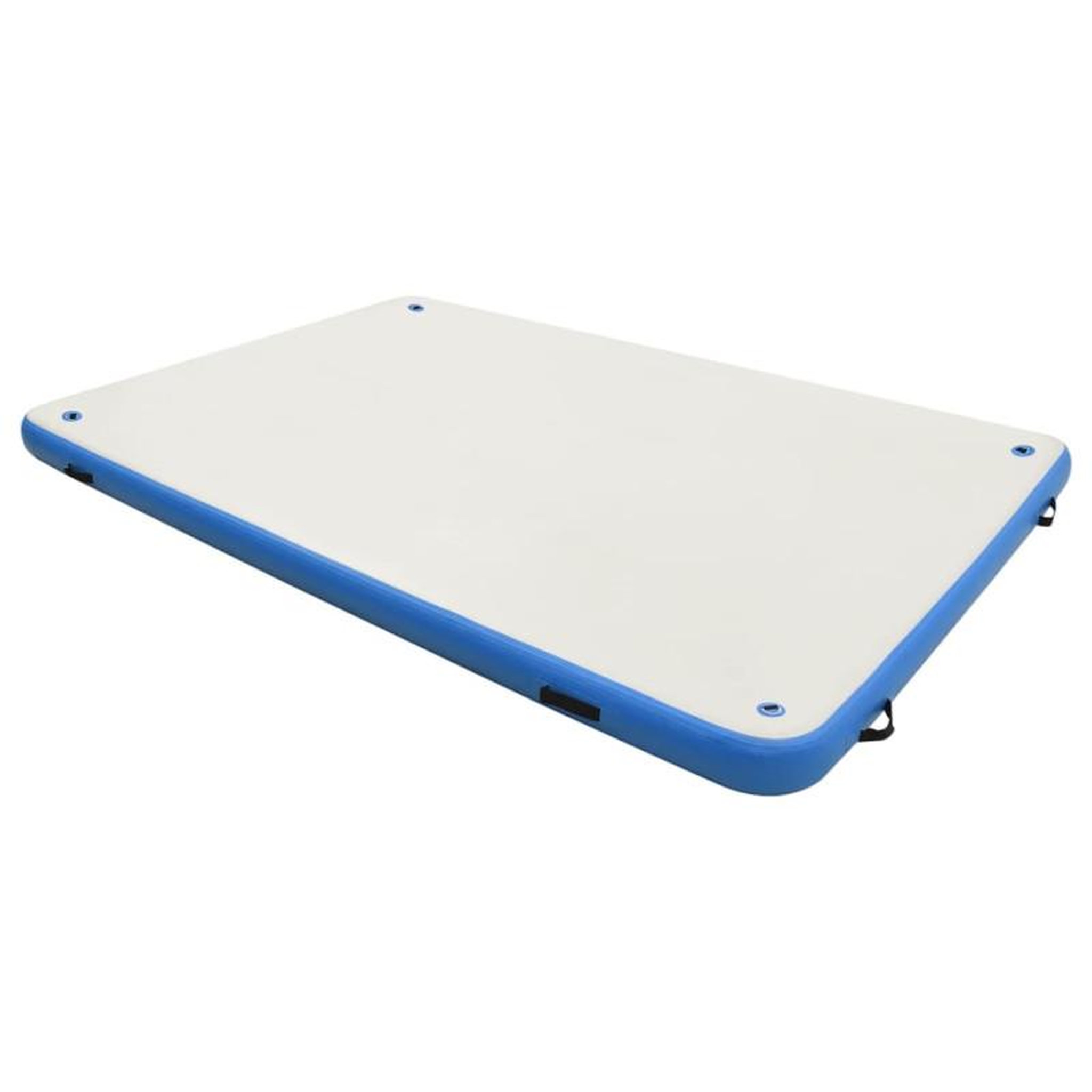 Voir la diapositive 2 : VIDAXL Pont flottant gonflable Bleu et blanc 300x300x15 cm