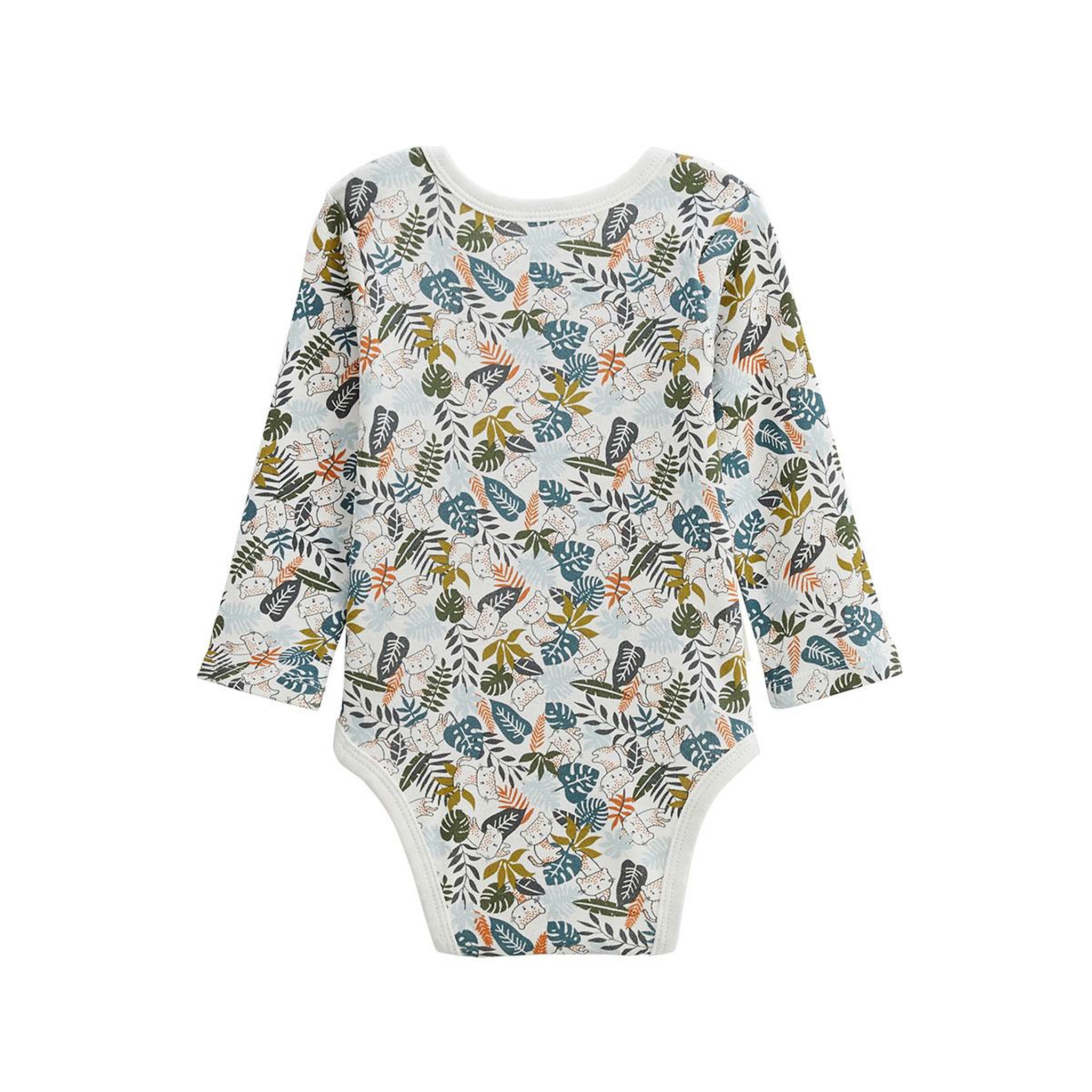 Voir la diapositive 5 : Petit Béguin Lot de 3 bodies bébé manches longues Canopée