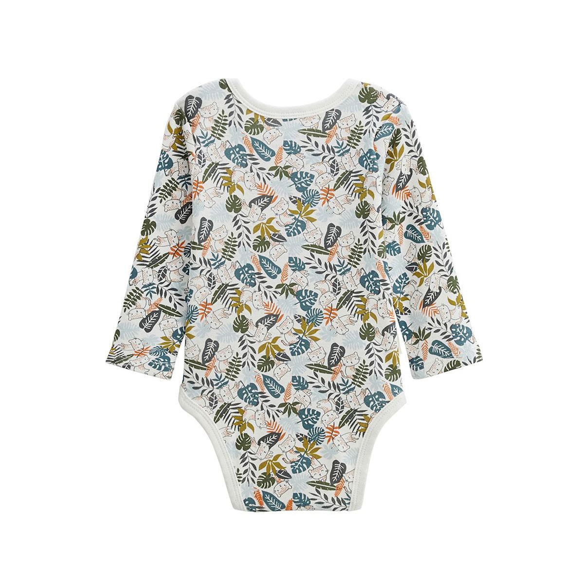 Petit Béguin Lot de 3 bodies bébé manches longues Canopée