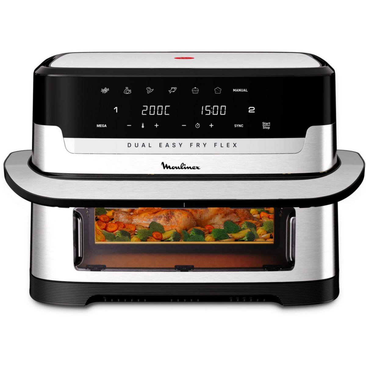 MOULINEX Friteuse sans huile Easy Fry Dual Flex EZ922DF0