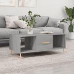 VIDAXL Table basse sonoma gris 102x50x40 cm bois d'ingenierie