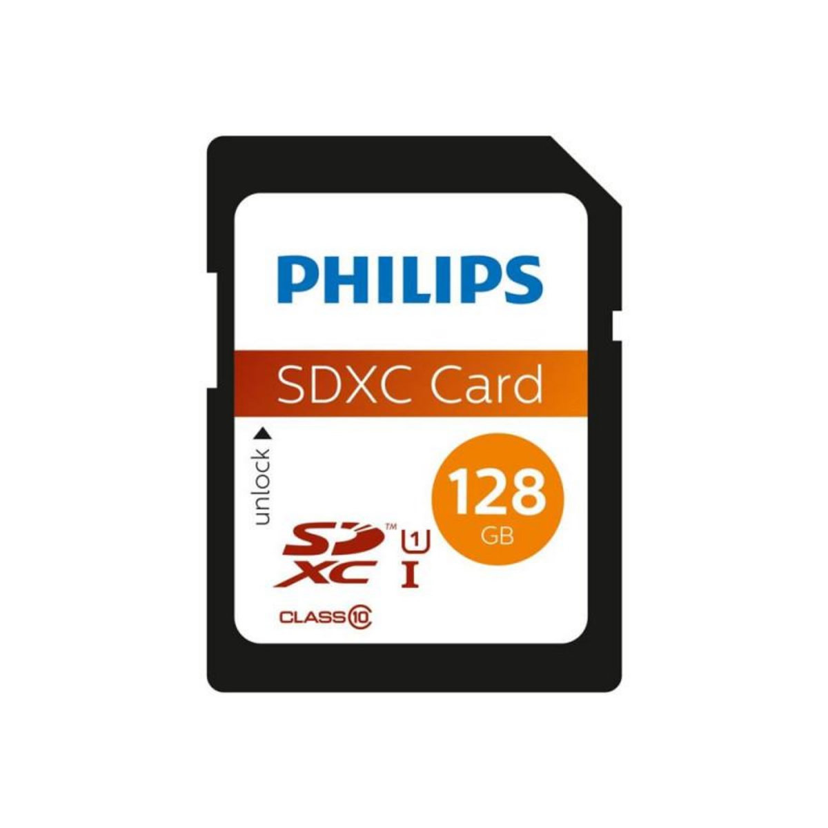 Philips Carte mémoire Philips SDXC UHS I U1 128 Go Noir