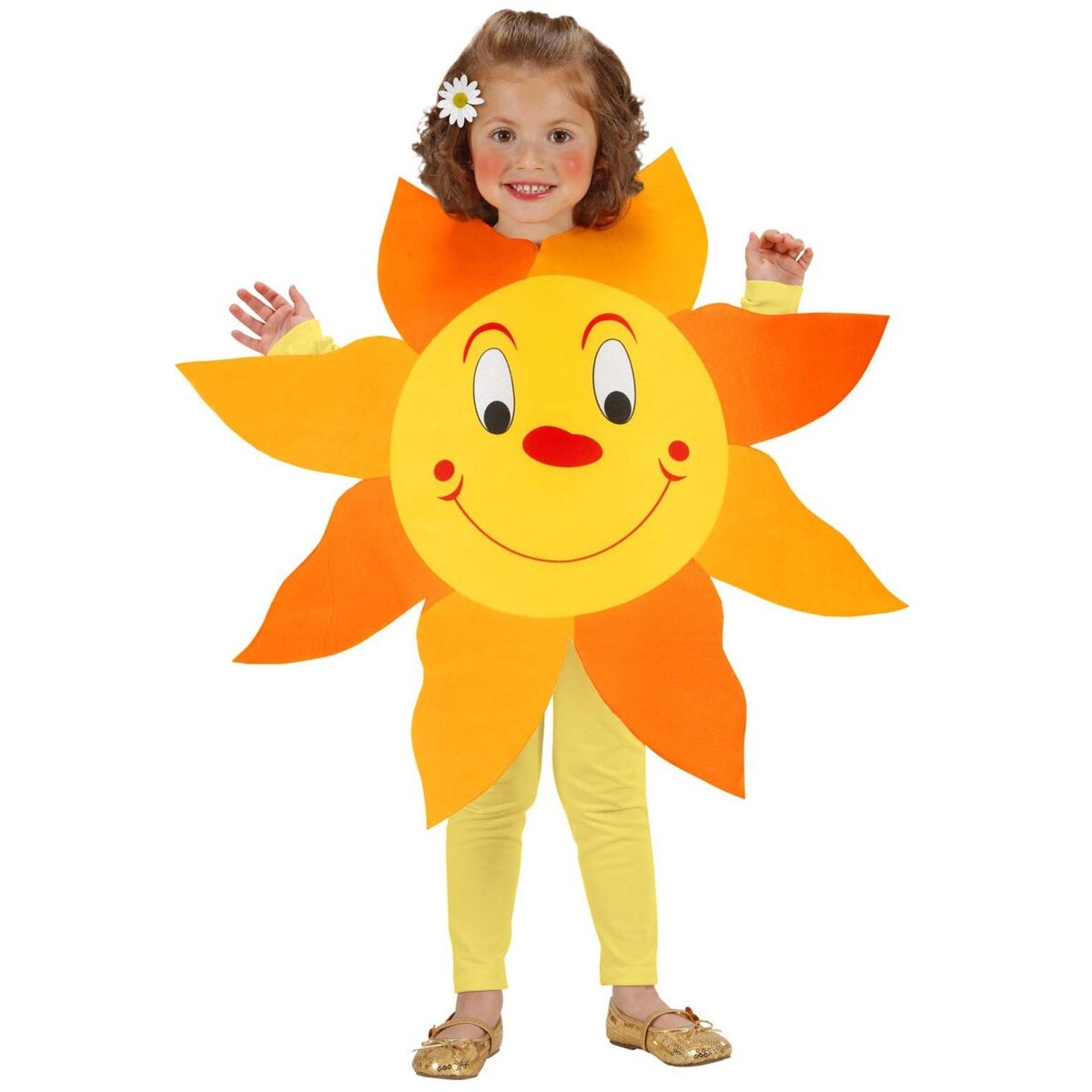 WIDMANN Déguisement Petit Soleil - Plastron Enfant - 3/5 ans (96 à 110 cm)