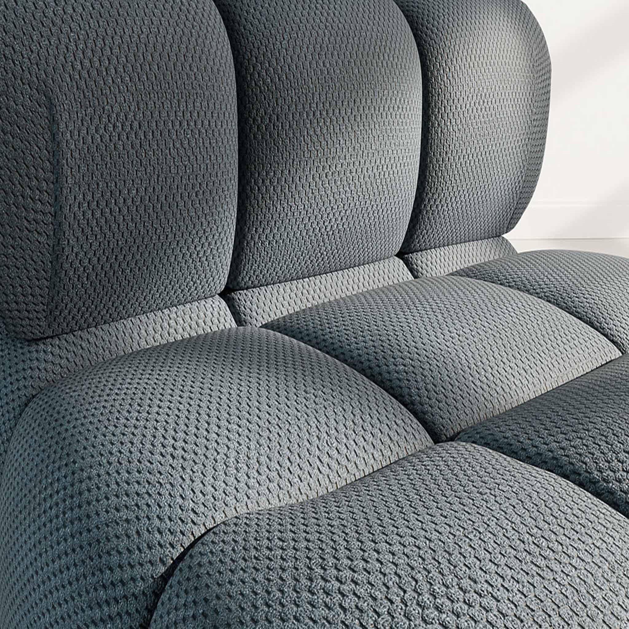 Voir la diapositive 4 : BEST MOBILIER Ruby - module d'assise en velours texturé