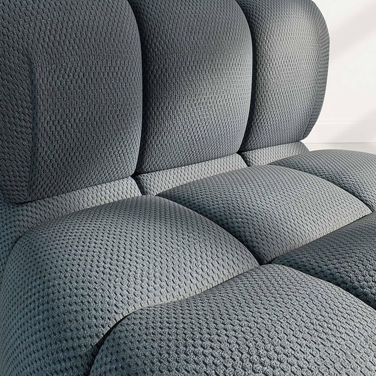 LISA DESIGN Ruby - module d'assise en velours texturé