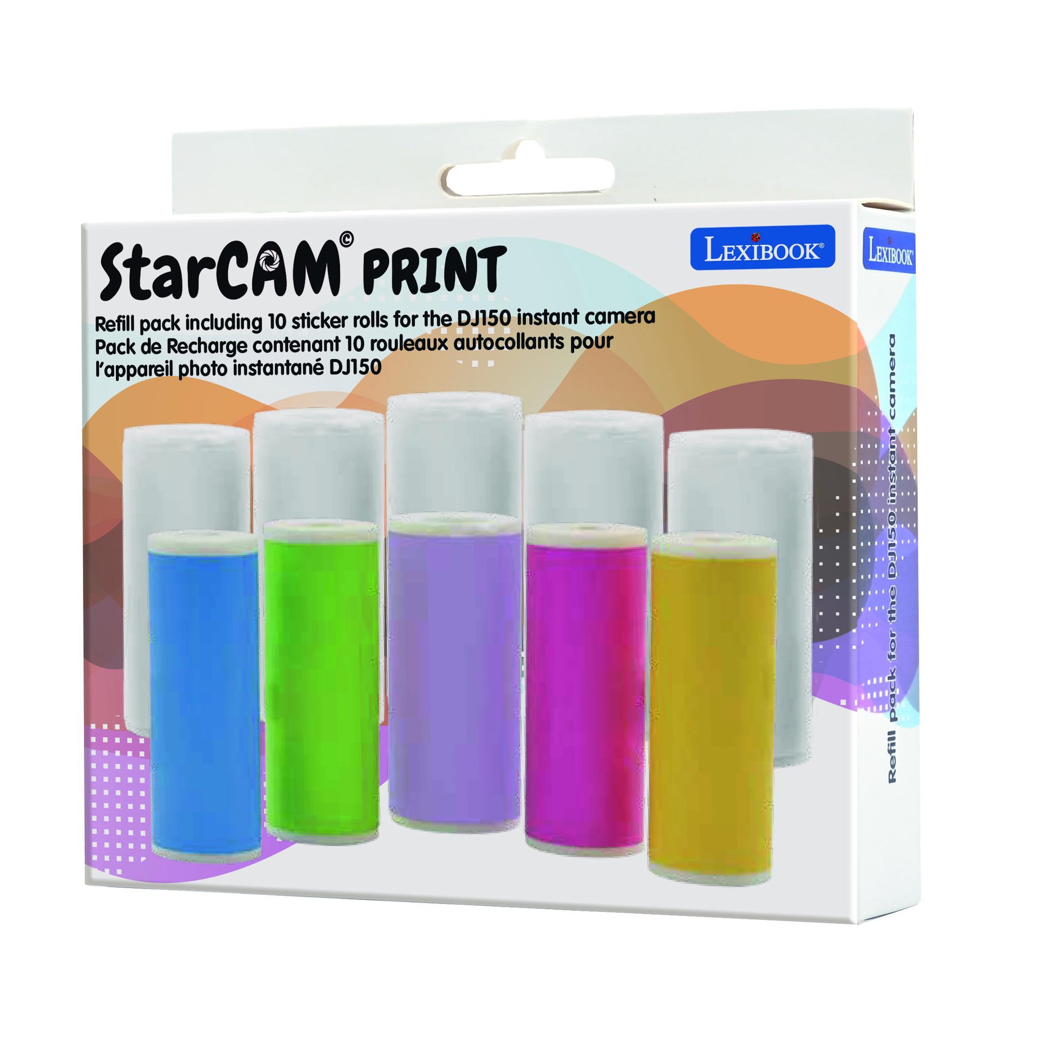 Voir la diapositive 4 : Lexibook Pack de recharge contenant 10 rouleaux autocollants pour les références Star Cam DJ150 et DJ160