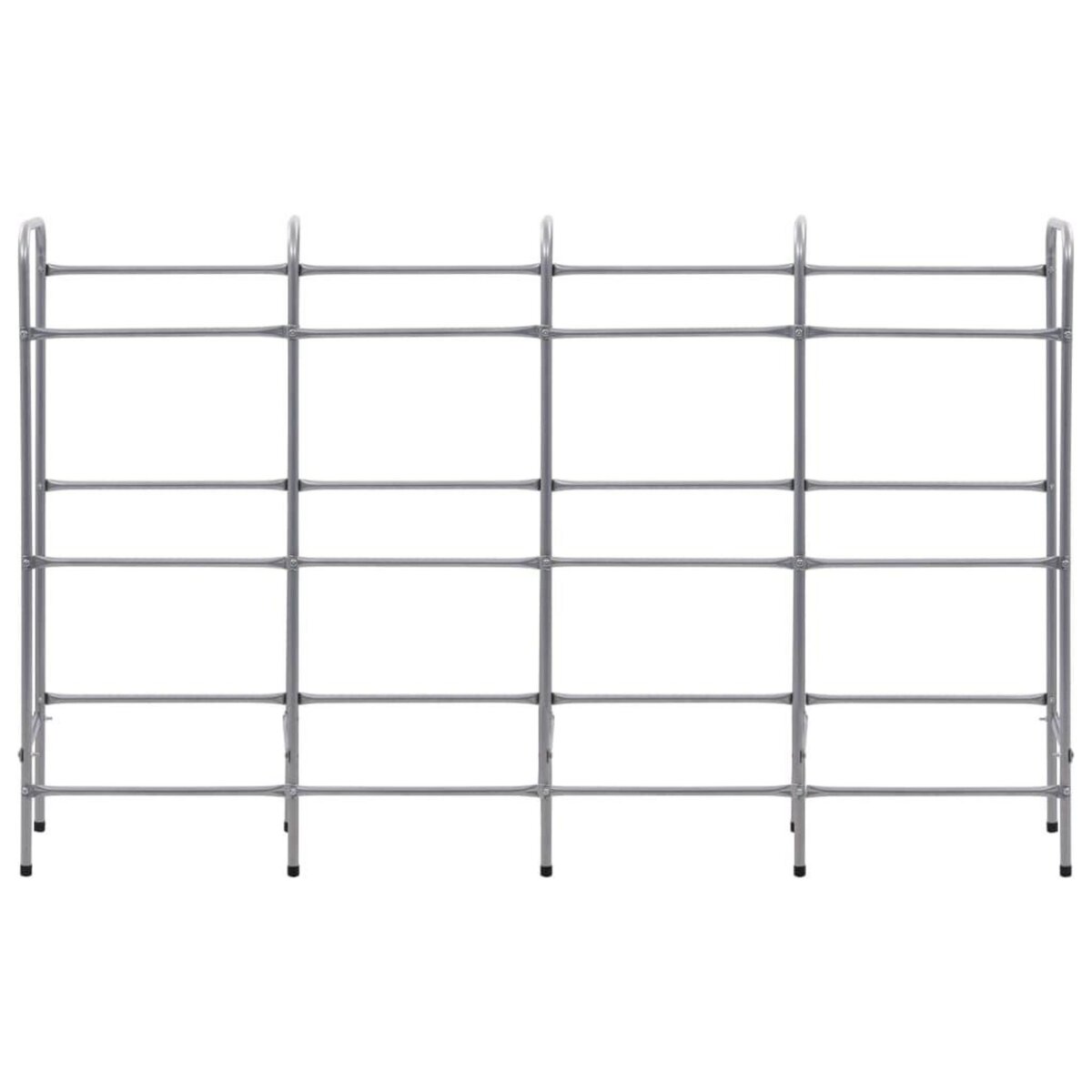VIDAXL Etagere de rangement pour 12 caisses Argente 190x33x116cm Acier