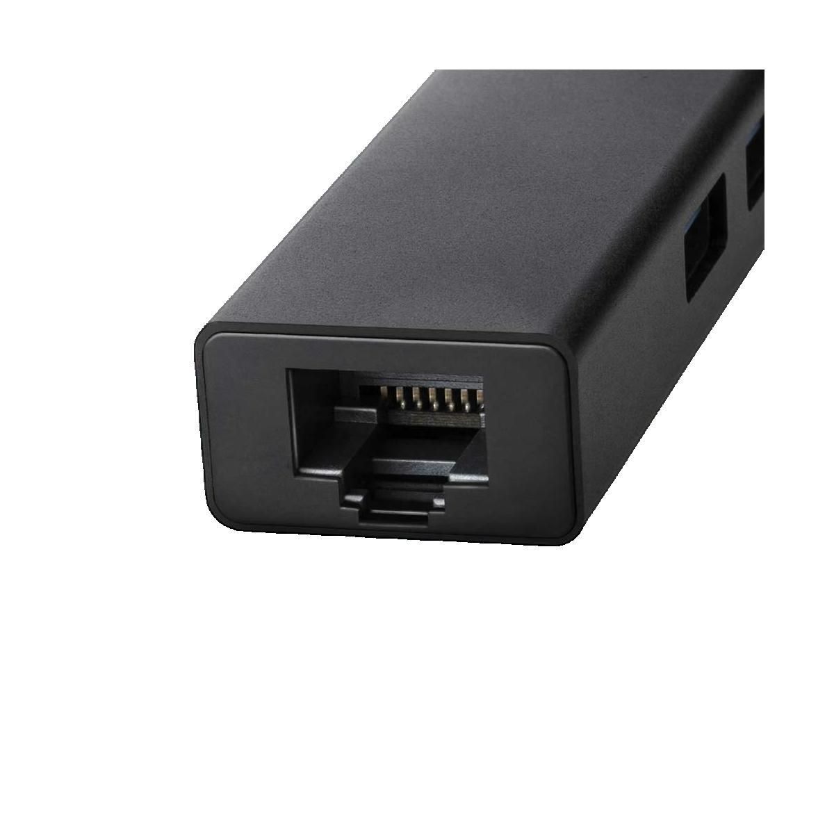 AXIOM Hub USB Axagon HMA-GL3A avec 3 ports USB, aluminium noir