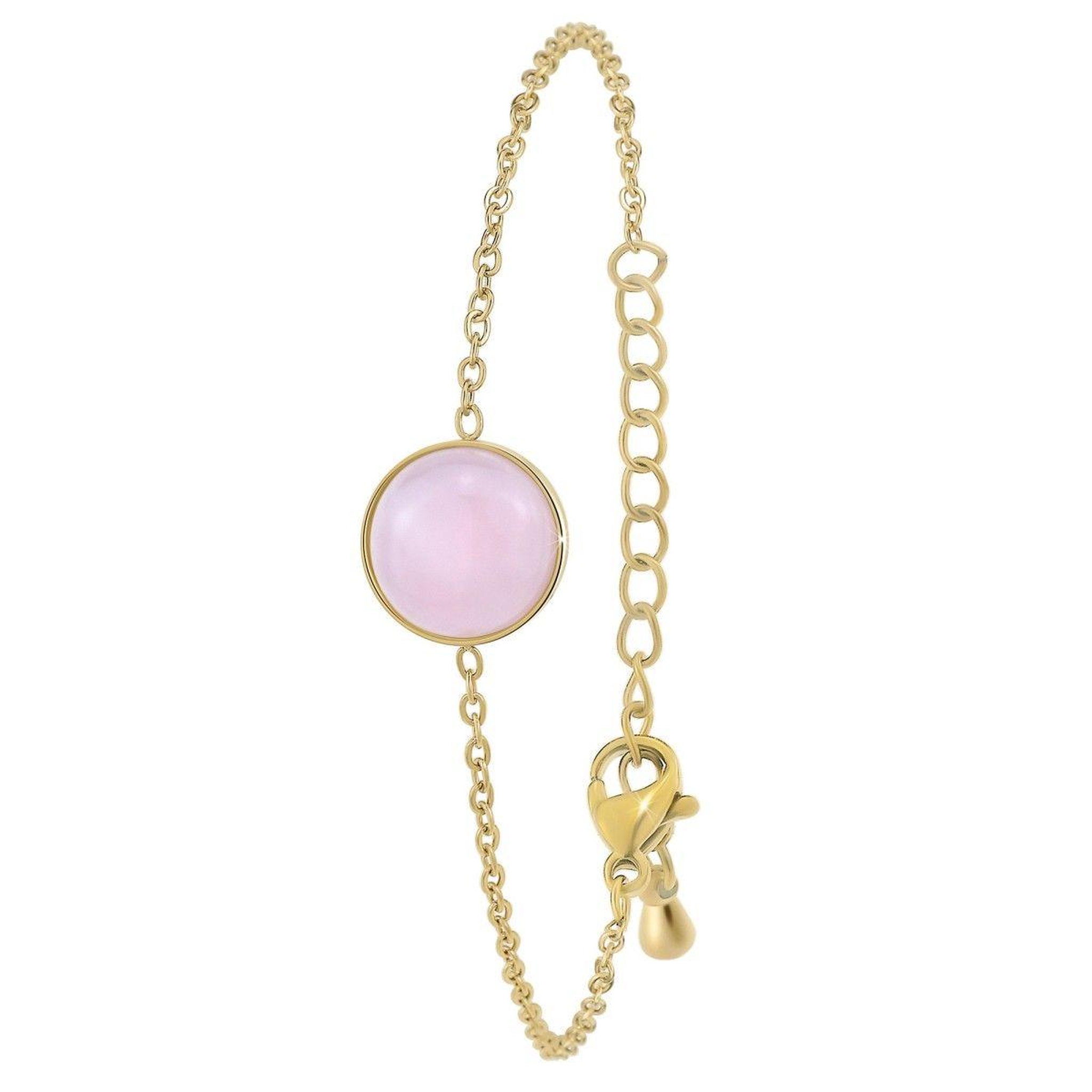 SC BOHEME Bracelet SC Bohème décoré d'un quartz rose