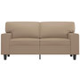 Voir la diapositive 3 : VIDAXL Canape a 2 places Cappuccino 120 cm Similicuir