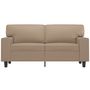 Voir la diapositive 3 : VIDAXL Canape a 2 places Cappuccino 120 cm Similicuir