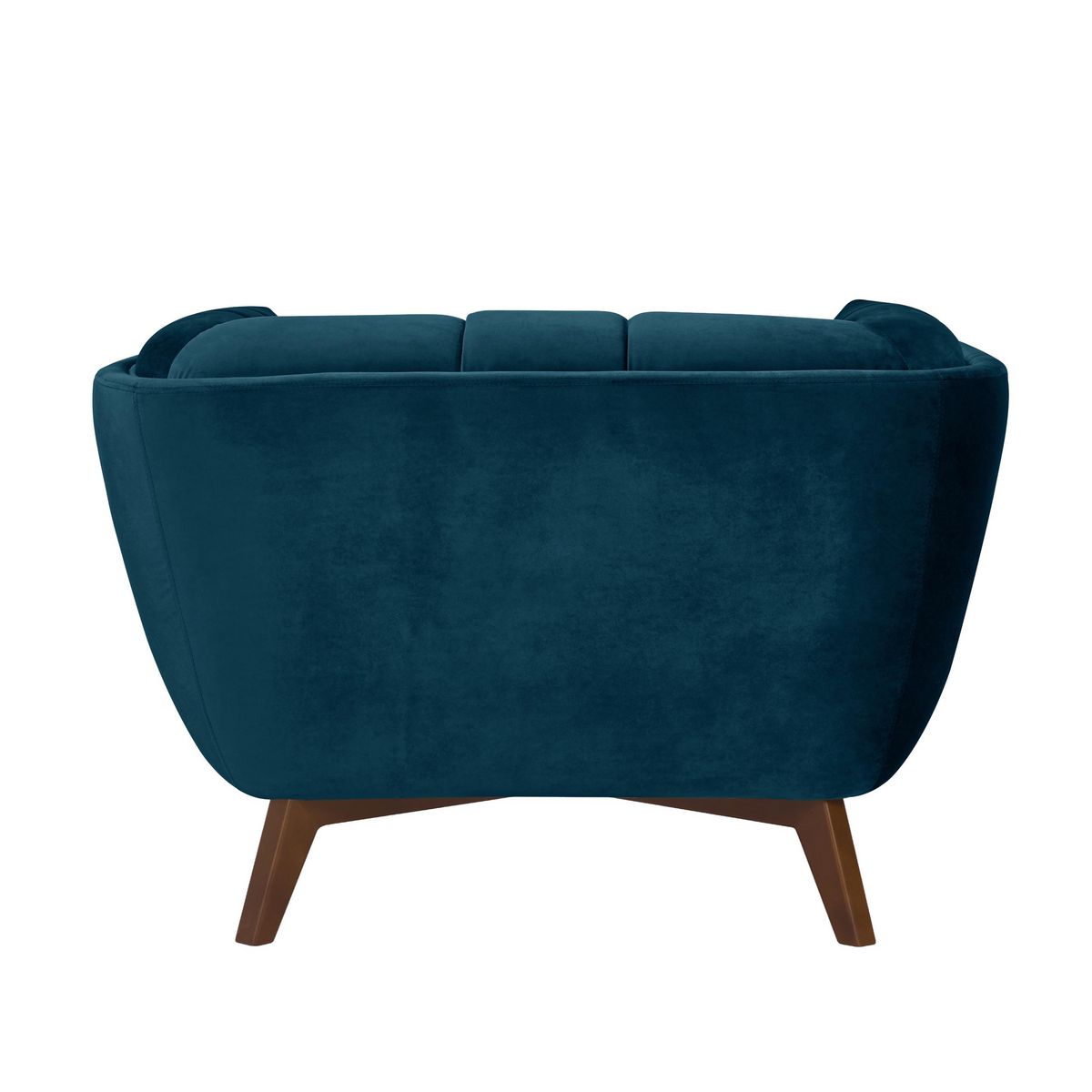 Rendez vous déco Fauteuil en velours vert foncé - Mona