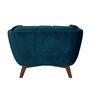 Voir la diapositive 2 : Rendez vous déco Fauteuil en velours vert foncé - Mona