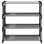 Voir la diapositive 5 : VIDAXL Etagere a chaussures 4 niveaux gris 54x28x55 cm tissu non-tisse