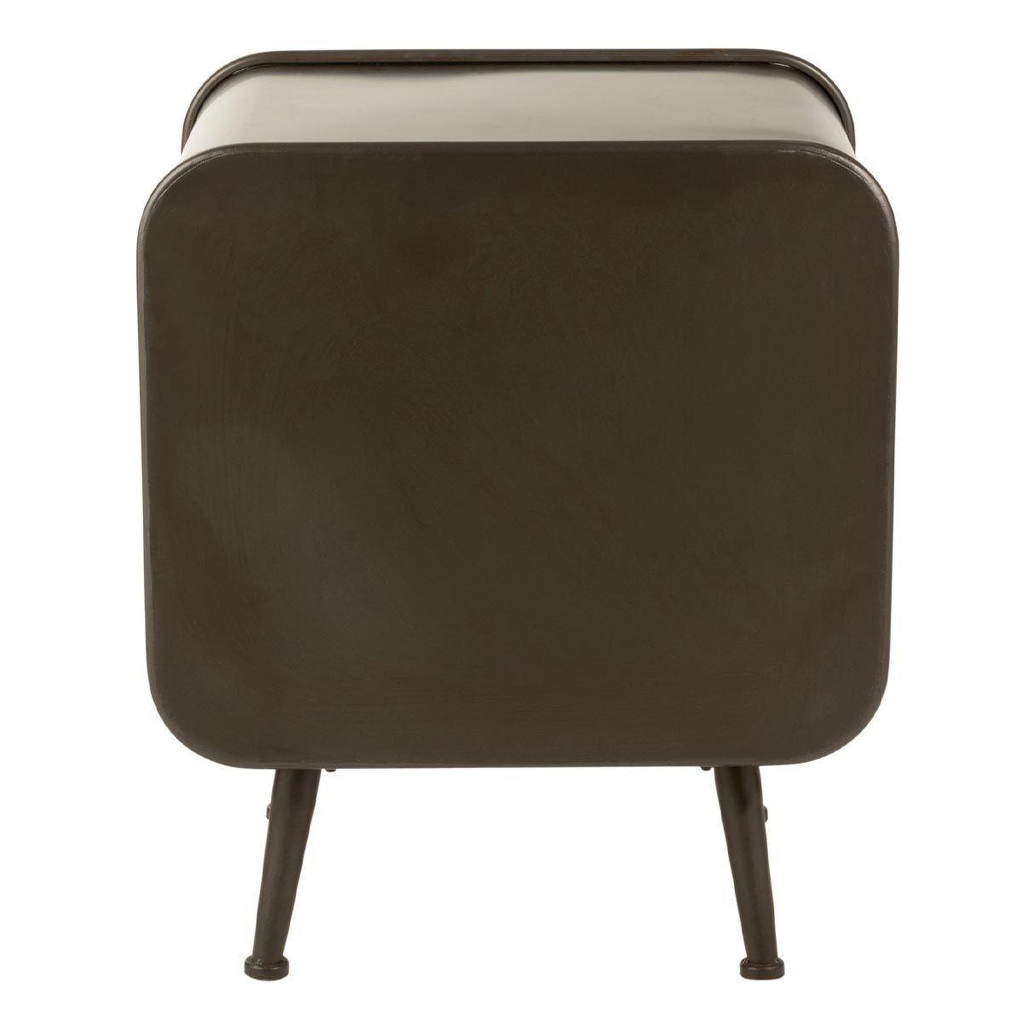 Voir la diapositive 5 : J-LINE Table d'Appoint 1 Tiroir  Loca  60cm Naturel & Noir
