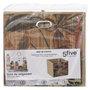 Voir la diapositive 3 : FIVE Boîte de rangement imprimé tropical en bambou et tissu Palawan - Marron et noir