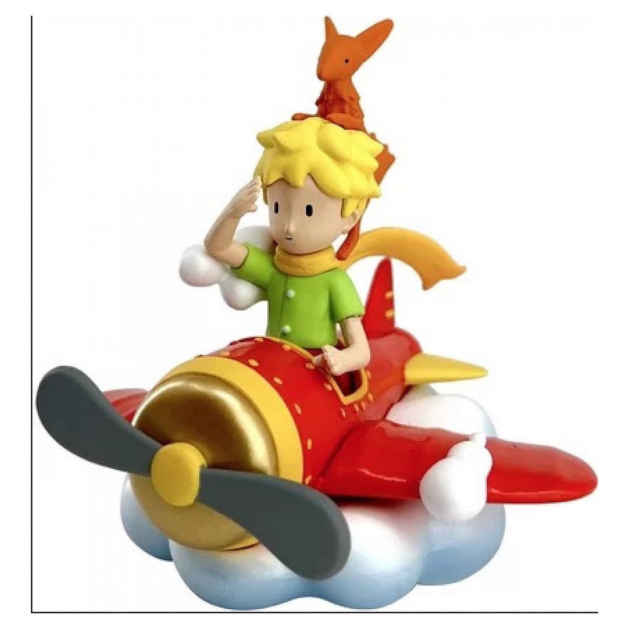 Voir la diapositive 2 : Plastoy Le Petit Prince et le renard en avion