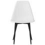 Voir la diapositive 4 : VIDAXL Chaises a manger lot de 6 blanc PP