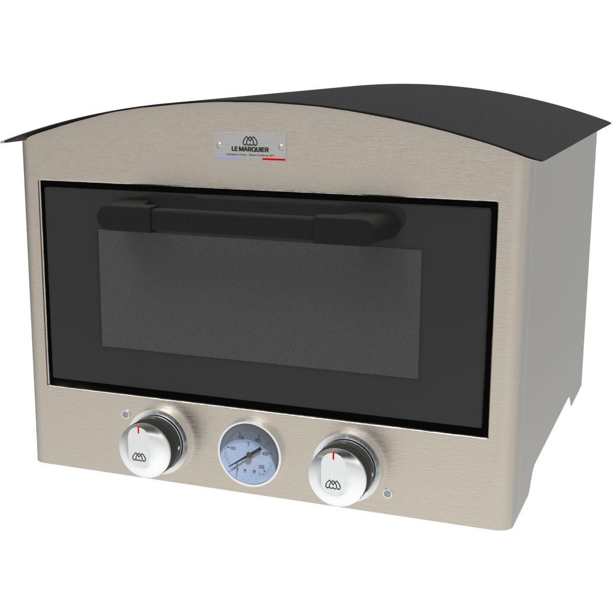 Le marquier Four à pizza électrique Signature 450 inox pizza 30 cm, jusqu'à 450°C