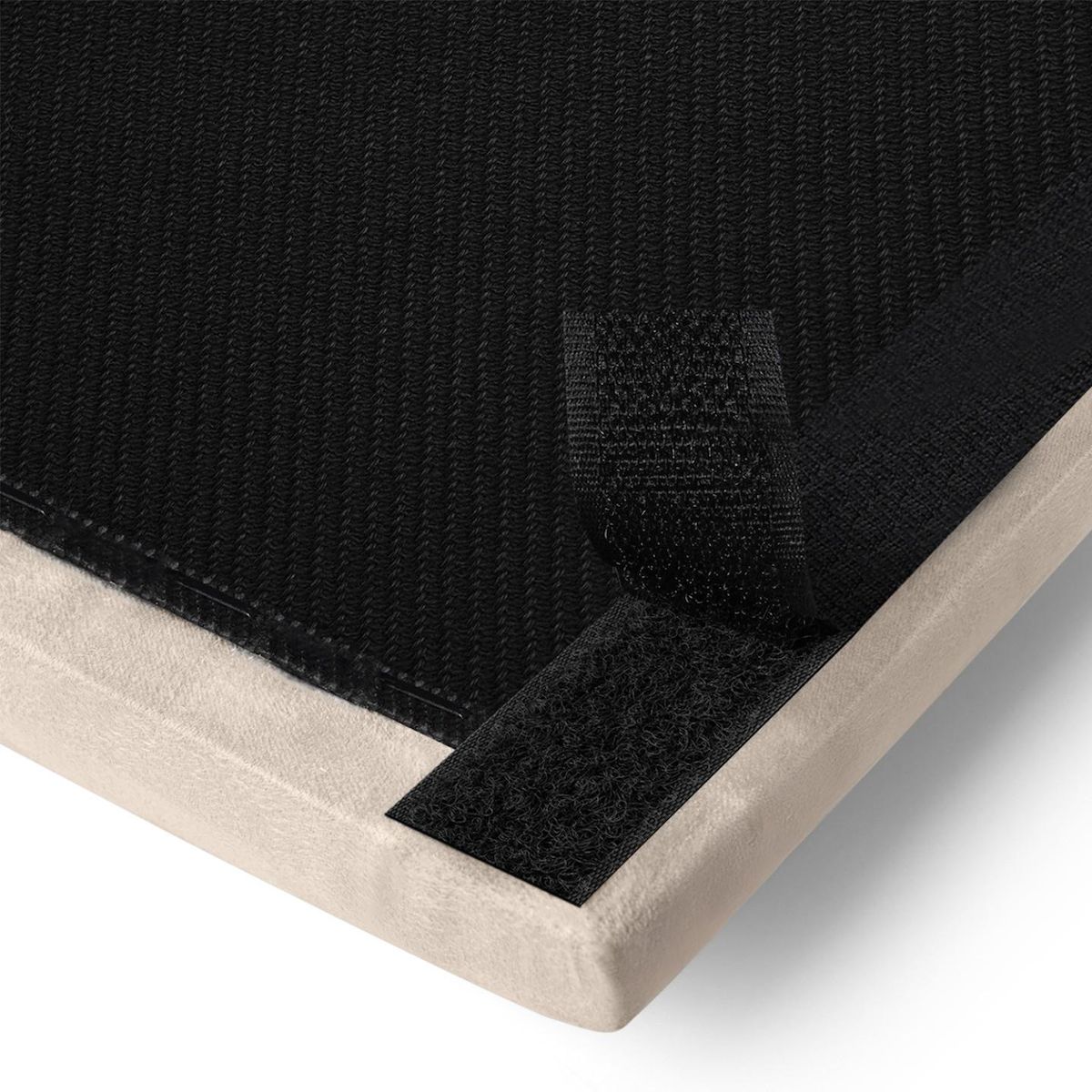 ID MARKET Lot de 6 panneaux muraux pour tête de lit YUMA 180 cm en tissu effet suédé beige