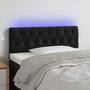 Voir la diapositive 1 : VIDAXL Tete de lit a LED Noir 100x7x78/88 cm Velours