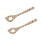 Fackelmann Ensemble de 2 Cuillères de cuisine à risotto en bois FSC Fackelmann