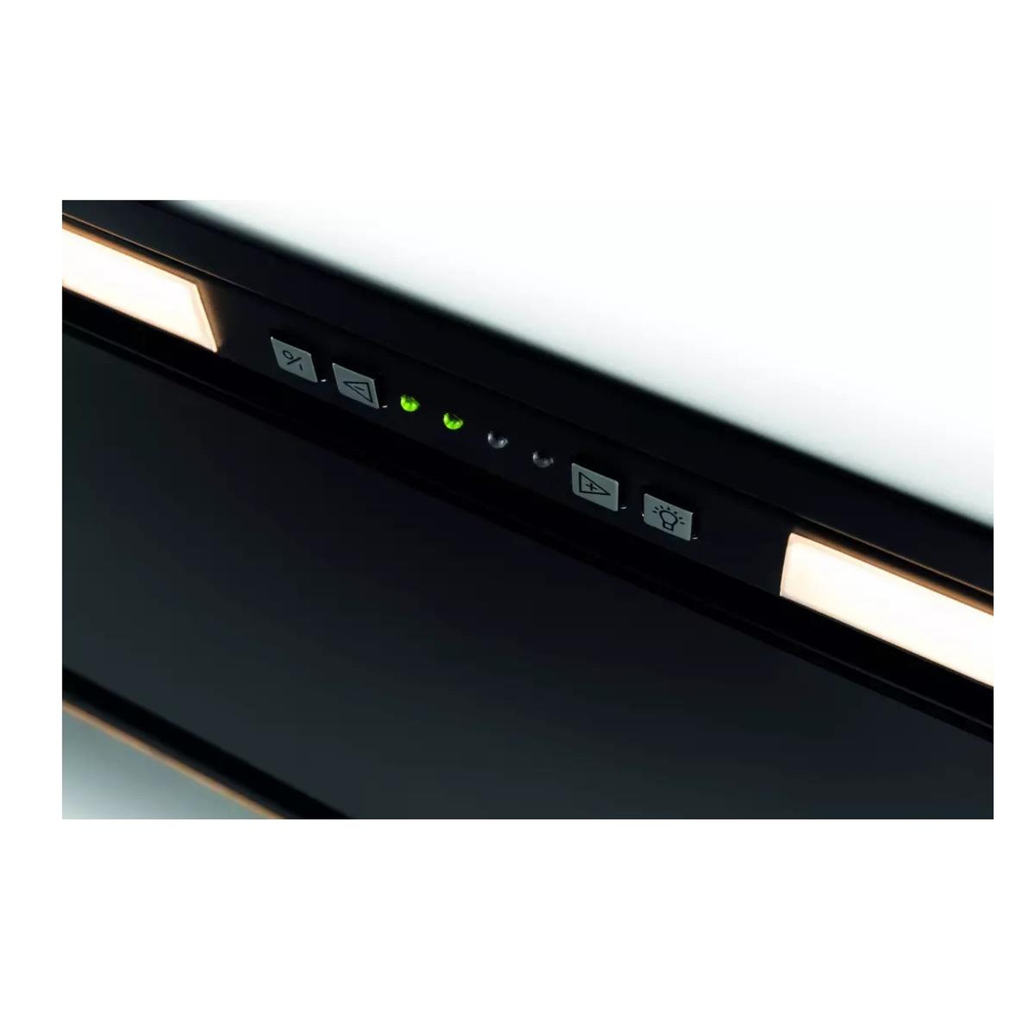 Voir la diapositive 3 : Novy Hotte encastrable CRYSTAL 26082  90cm Verre Noir