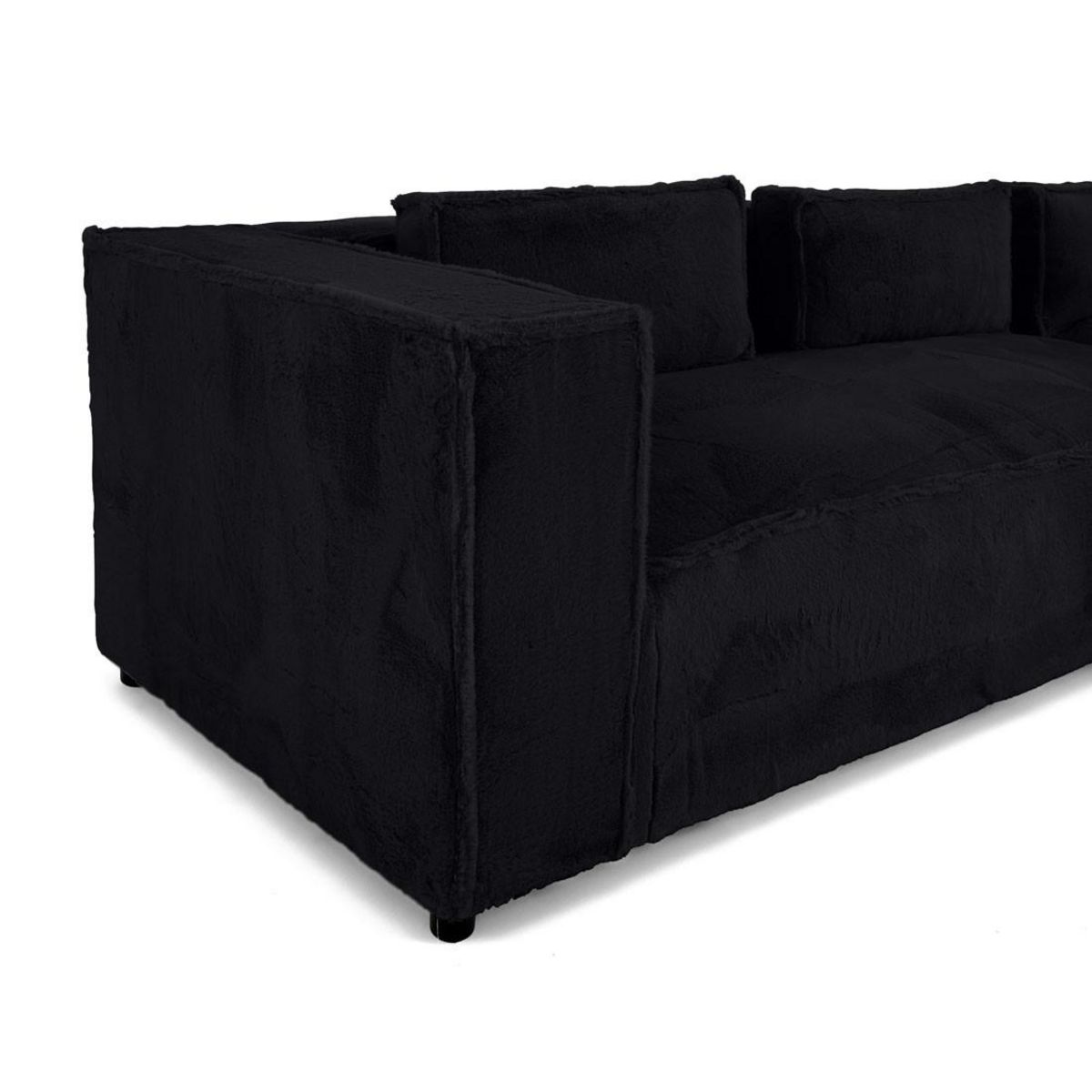 LISA DESIGN Stella - canapé d'angle droit - 4 places - en fausse fourrure