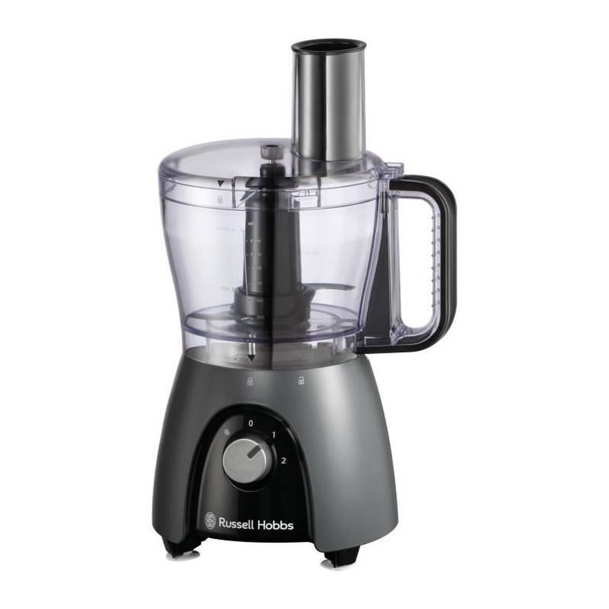 Voir la diapositive 2 : Russell Hobbs Robot culinaire - RUSSEL HOBBS - Desire Matte Charcoal - 600 W - 2 vitesses + pulse - Noir