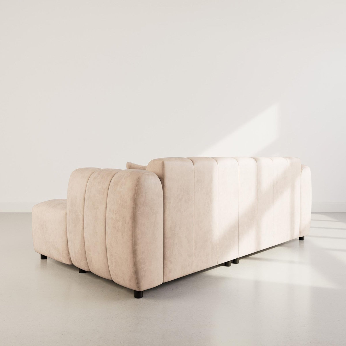 LISA DESIGN Curtis - canapé d'angle droit 4 places en simili