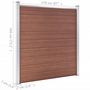 Voir la diapositive 6 : VIDAXL Cloture de jardin WPC 1737x186 cm Marron