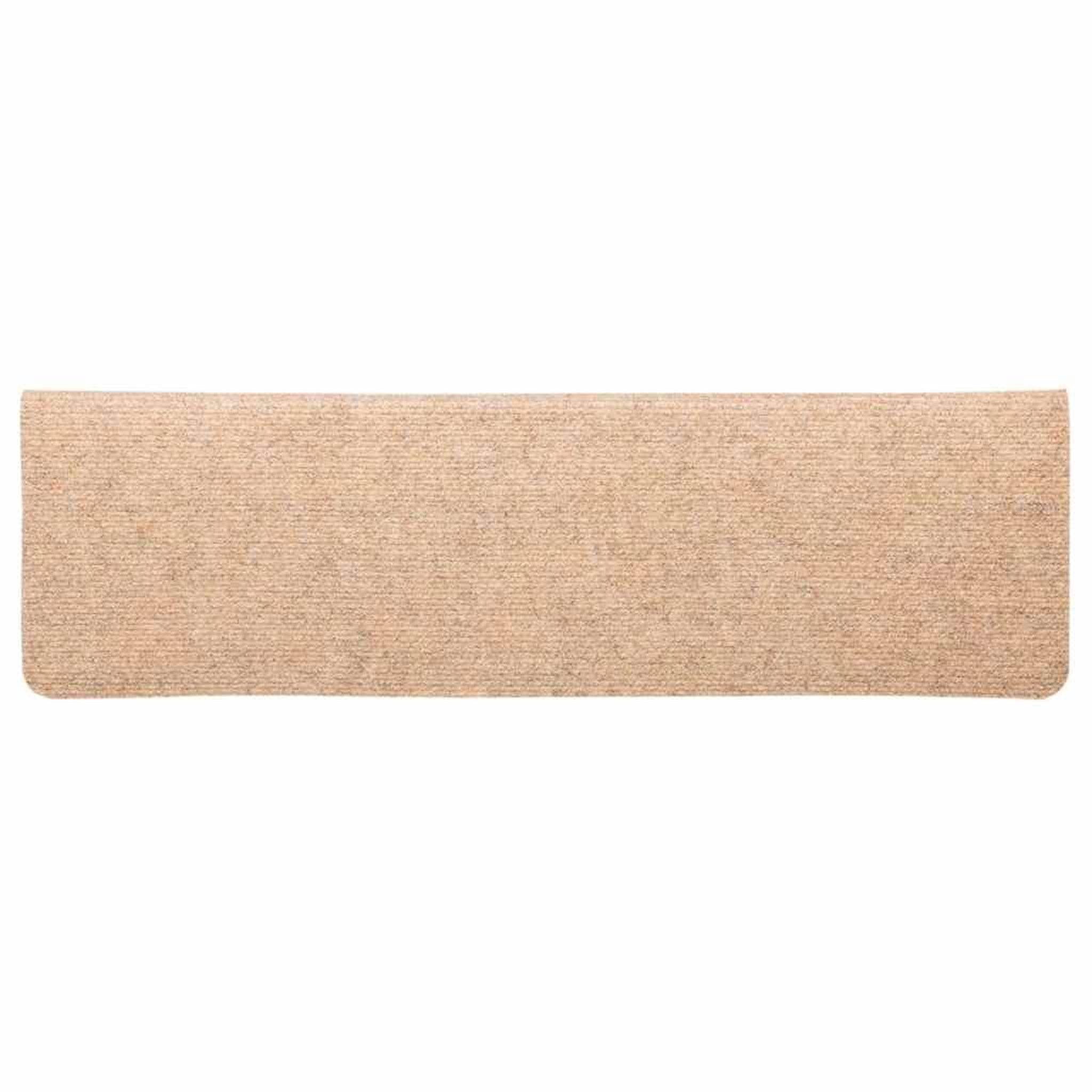Voir la diapositive 4 : VIDAXL Tapis d'escalier autocollant 20 pcs creme 65x21x4 cm