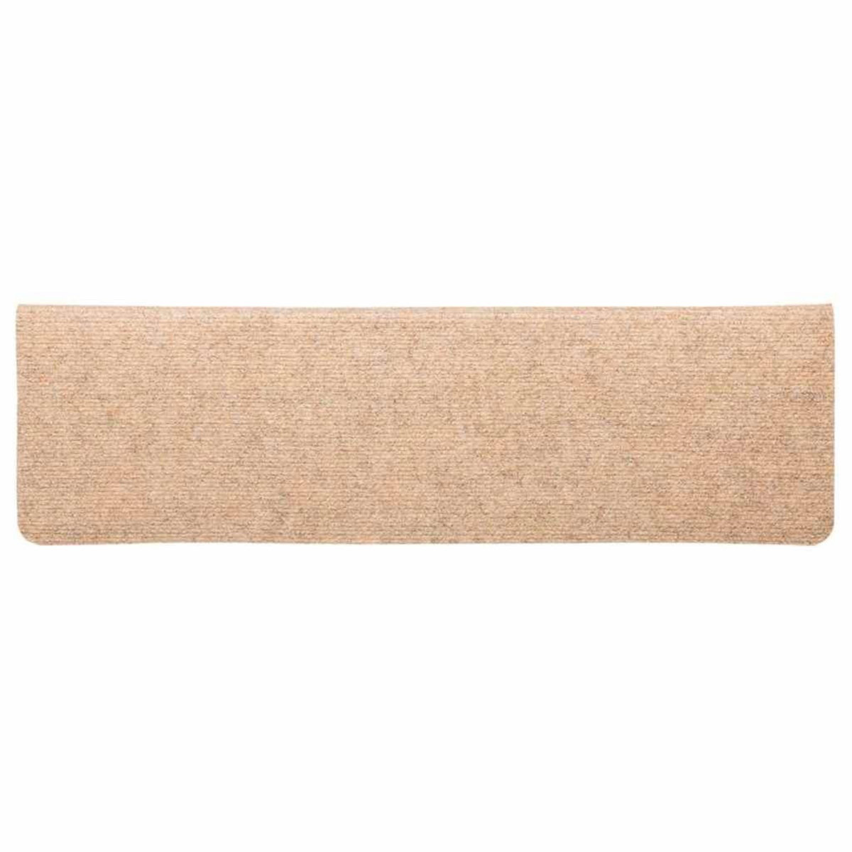 VIDAXL Tapis d'escalier autocollant 20 pcs creme 65x21x4 cm