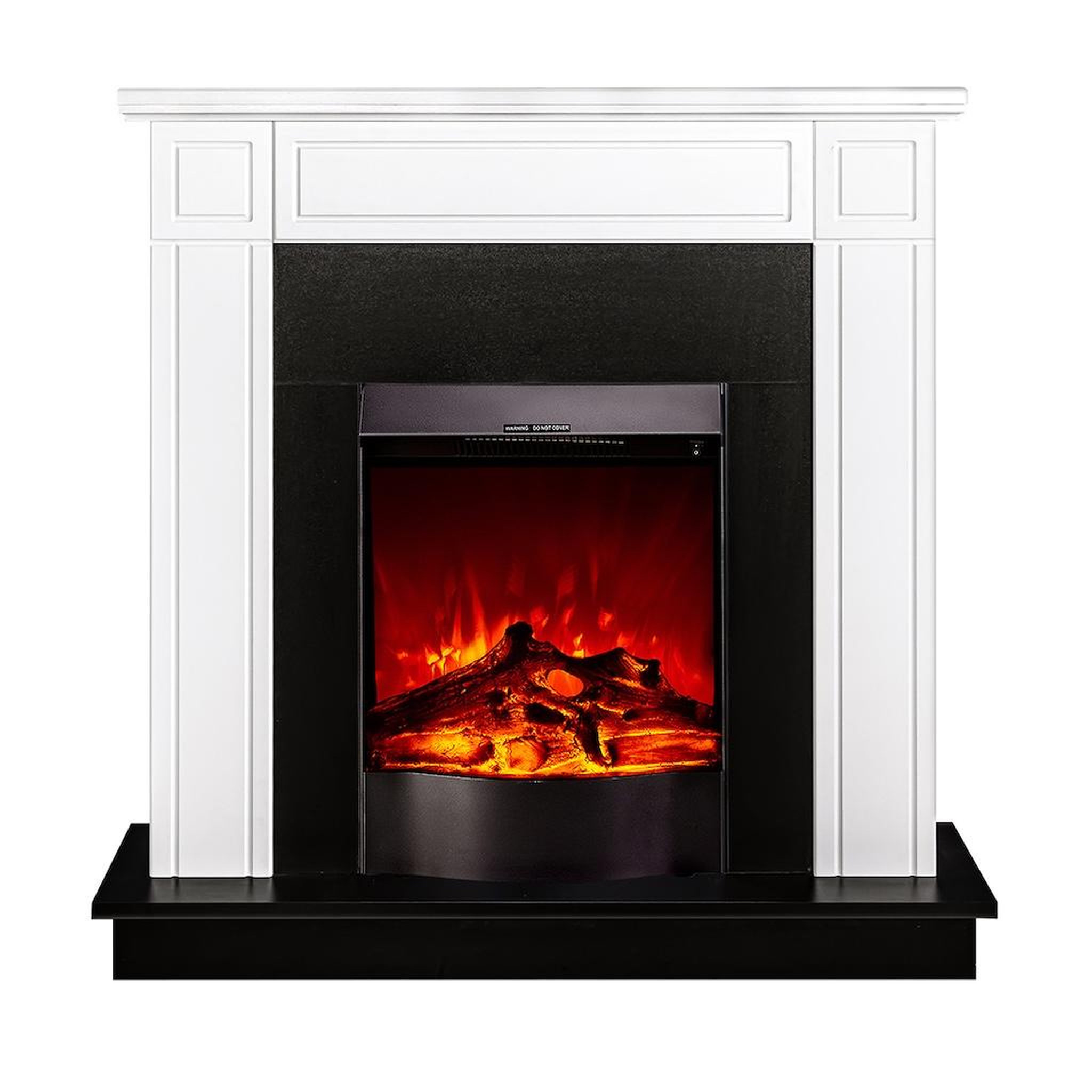 ARTFLAME Cheminée électrique - adam & corsica blanc - 1500 w - décorative & chauffante