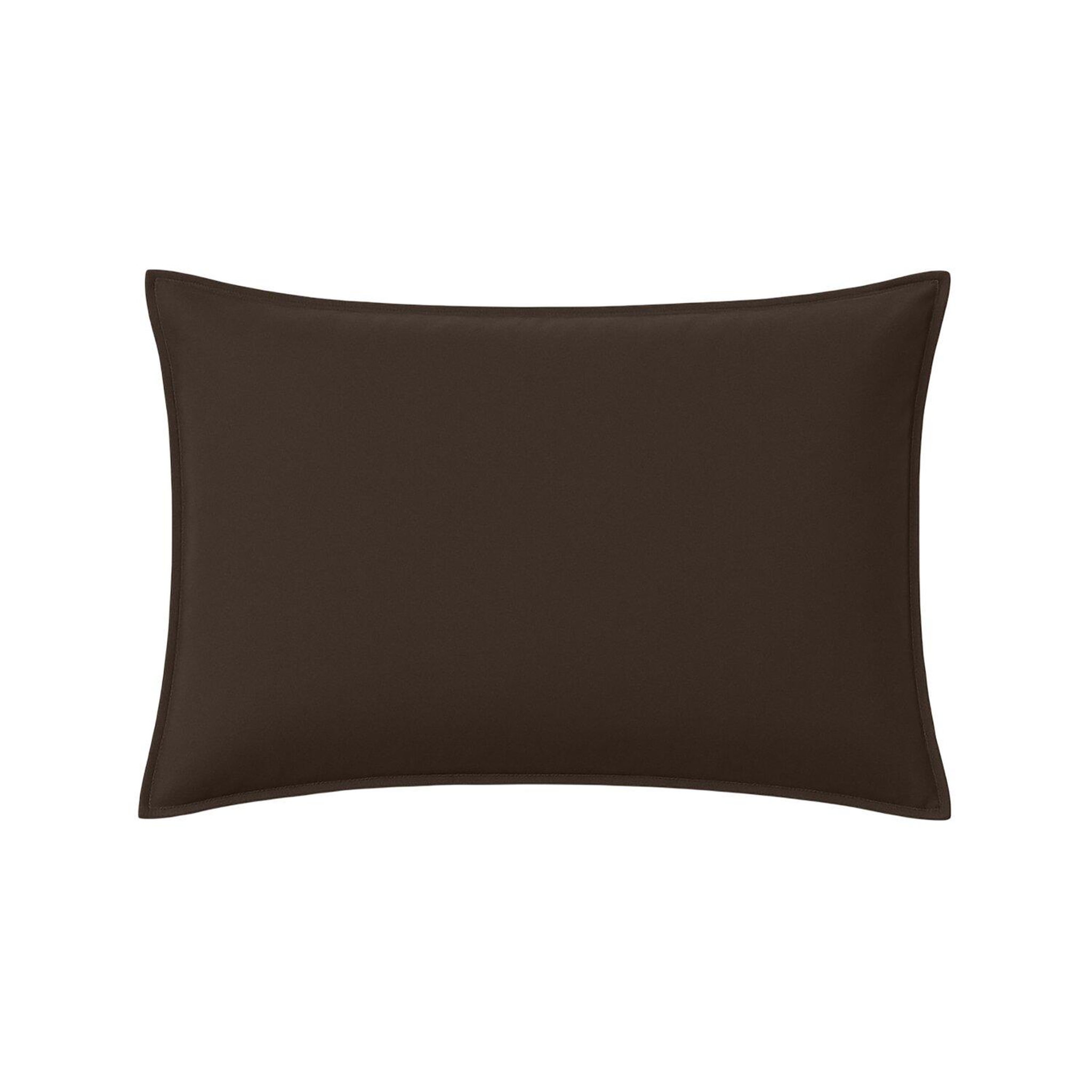 BATON ROUGE Taie d'oreiller avec volant percale. Coloris disponibles : Blanc