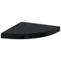 Voir la diapositive 5 : VIDAXL Etageres d'angle flottantes 4 pcs noir brillant 35x35x3,8cm MDF
